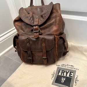 Frye Backpack in Vintage Leather Brown